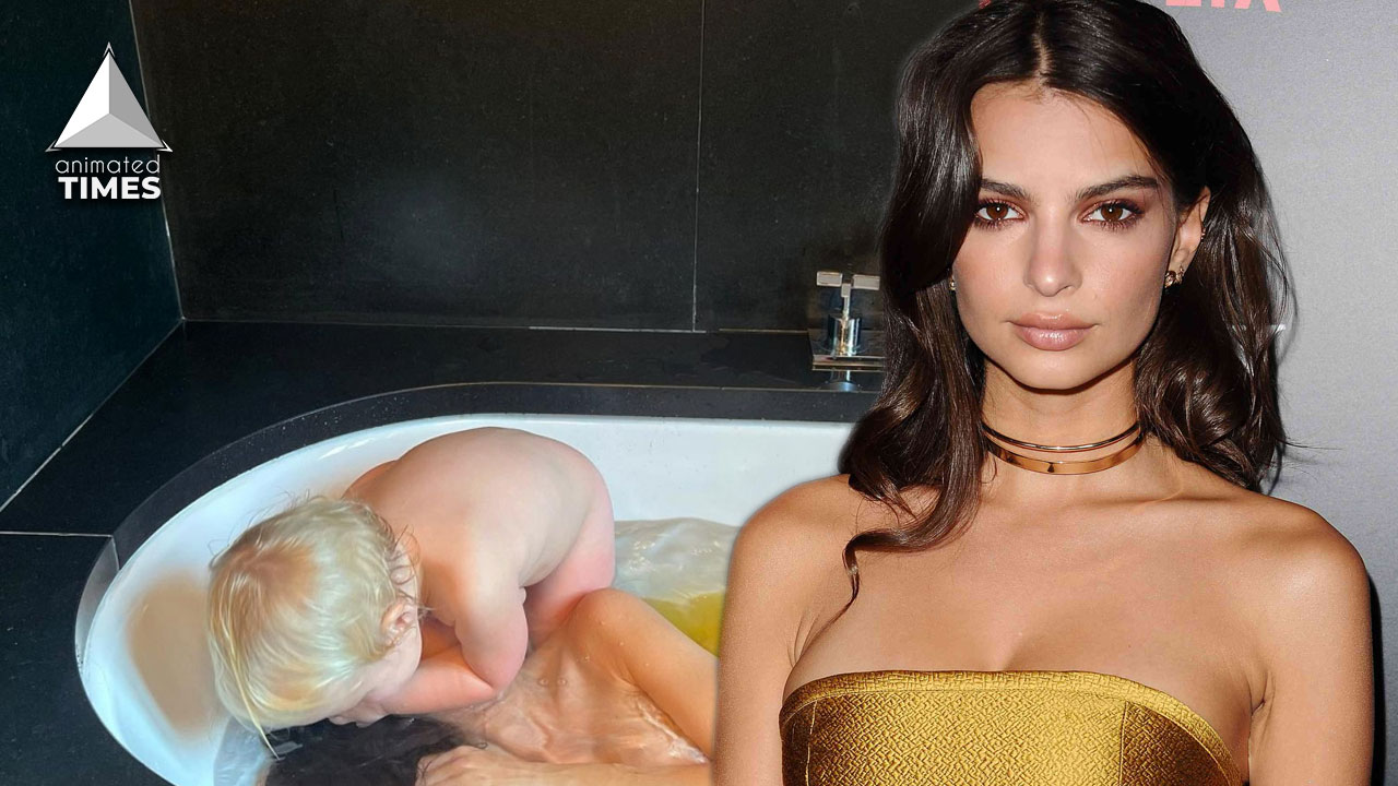 “What do you do just for ‘likes’ and ‘attention'”: Brad Pitt’s Alleged Beau Emily Ratajkowski Slammed For N*de Bathtub Pic With 1 Year Old Son, Fans Claim This Emboldens Sexual Predators