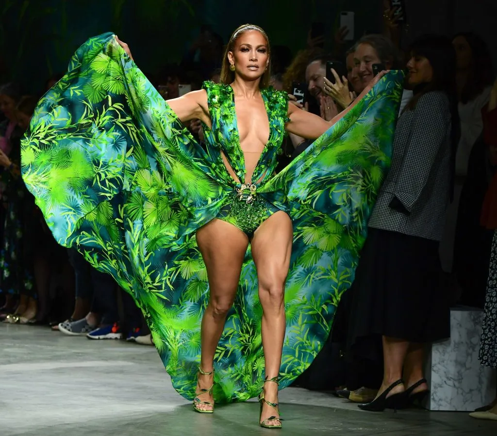 Jennifer Lopez iconic green versace dress 