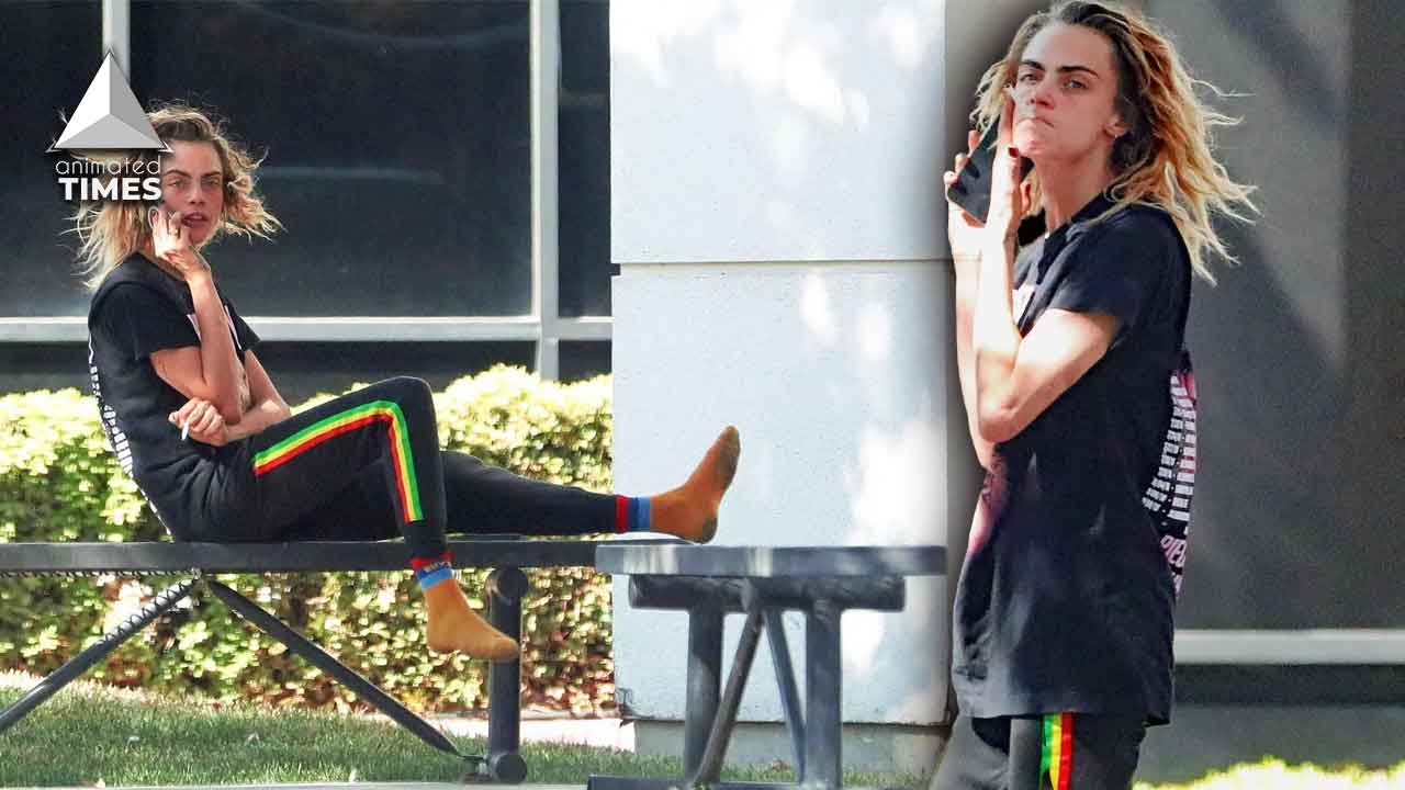 Amber Heard’s Alleged Ex Cara Delevingne Spotted Leaving Her Shoes, Walking On Socks On Airport Tarmac After Being Made To Deboard Plane For Arriving 2 Hours Late