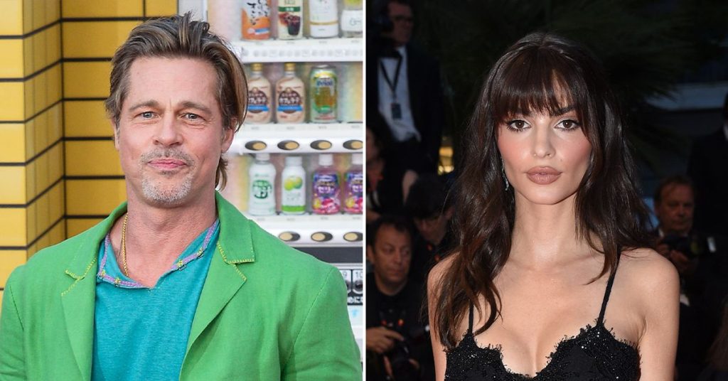 Brad Pitt and Emily Ratajkowski