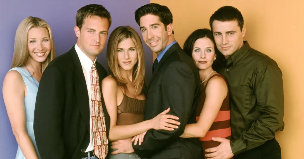 FRIENDS cast with Matthew Perry and others