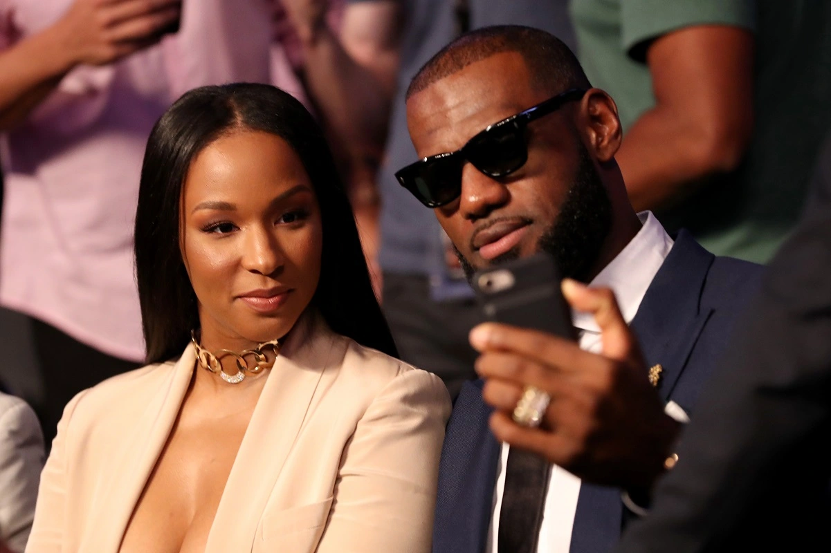 Lebron James and his wife Savannah James