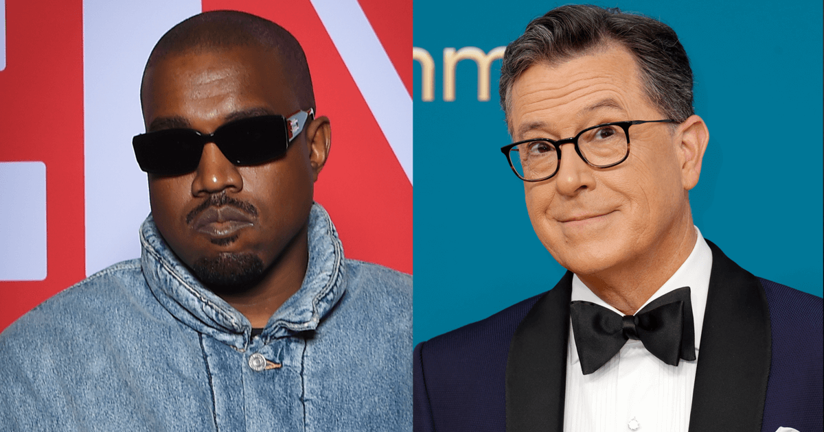Stephen Colbert and Kanye West
