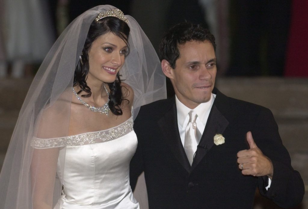 Jennifer Lopez ex-beau Marc Anthony with his then-wife Dayanara Torres 