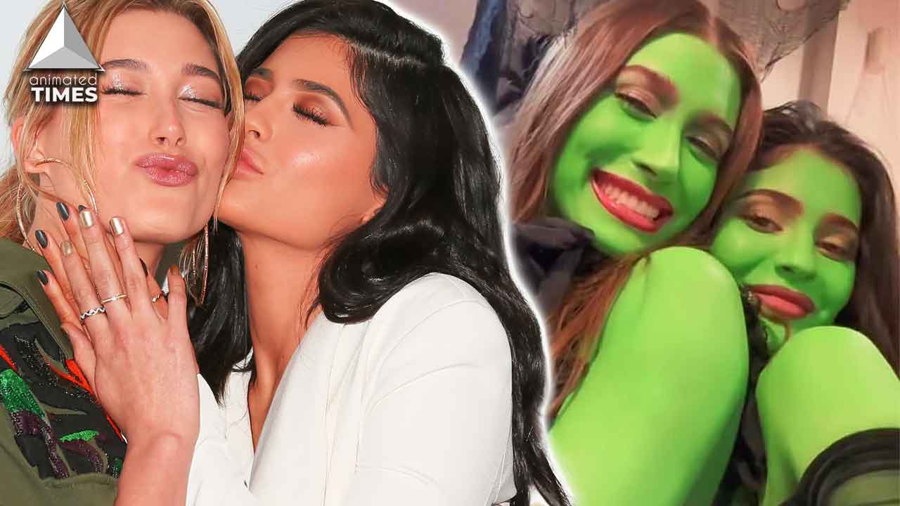 ‘They look like cheap She-Hulk knockoffs’: Hailey Bieber, Kylie Jenner Dress Up as Witches in Green Body Paint, Cuddle Up to Skeletons, Fans Say ‘Hailey you’re better than this’