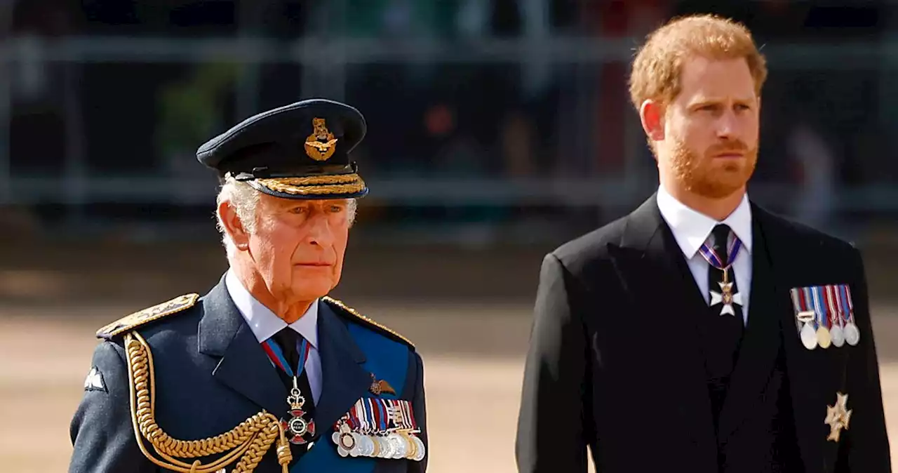 Prince Harry with King Charles