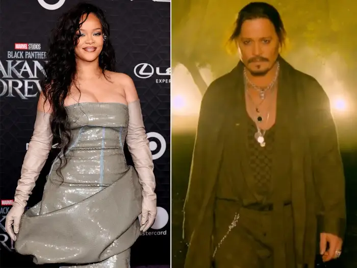 Rihanna and Johnny Depp