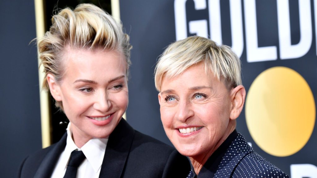 Ellen DeGeneres with wife Portia de Rossi