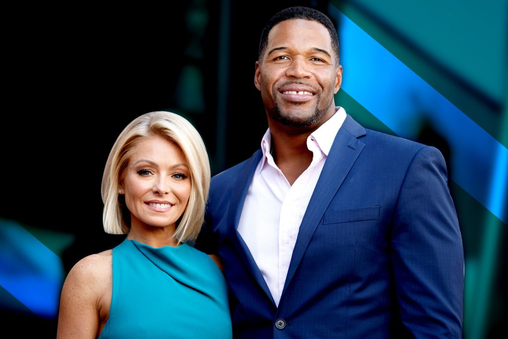 Kelly Ripa with Michael Strahan