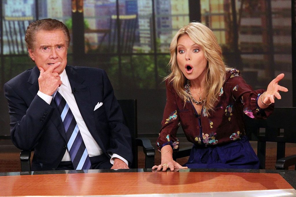 Kelly Ripa and Regis Philbin