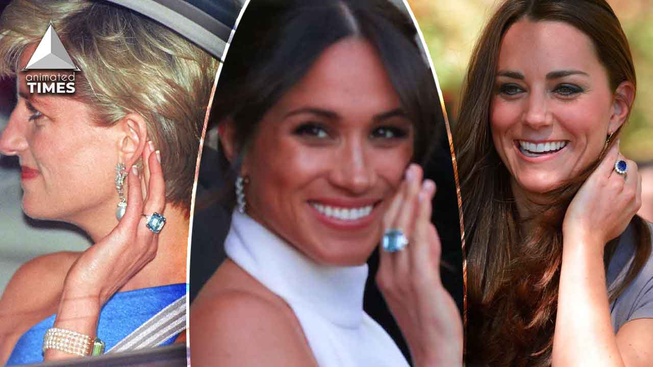 Meghan Markle Declares War Against Royal Family, Dons Princess Diana’s ‘Revenge Ring’ to Rival Kate Middleton Wearing Prince Harry’s Late Mother’s Sapphire Ring