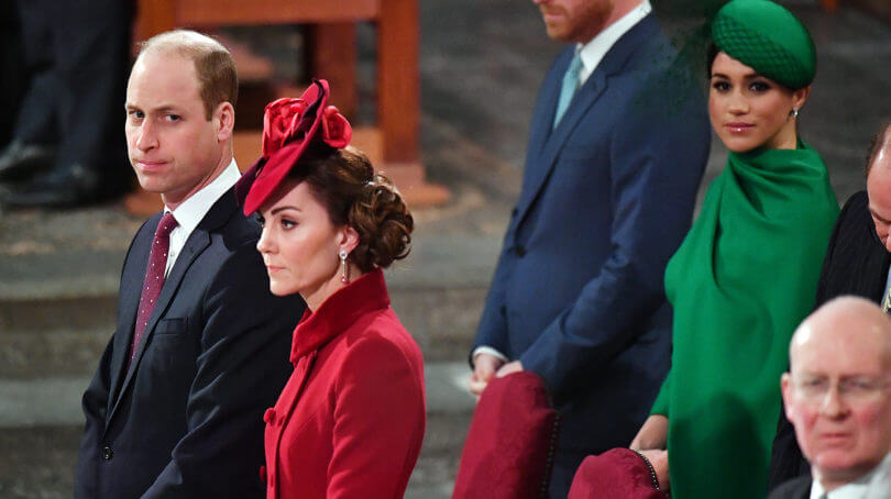 Meghan Markle, Prince William and Kate Middleton on Commonwealth Day 2020