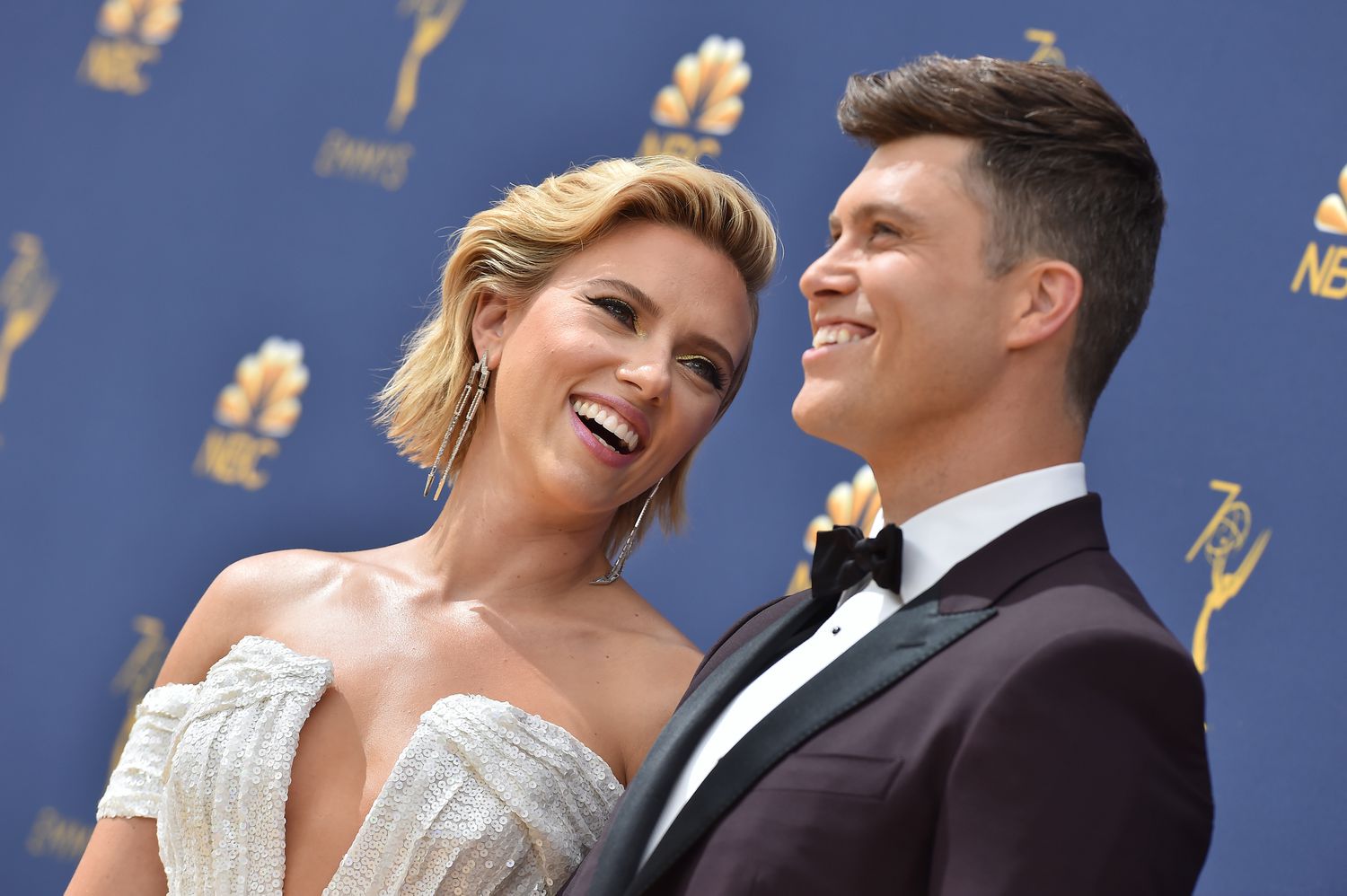 Scarlett Johansson and Colin Jost