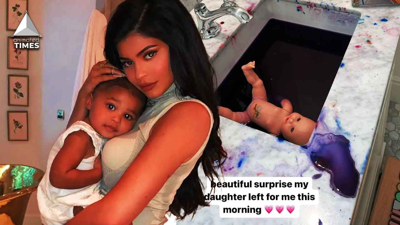 Kylie Jenner’s Daughter Stormi Paints All Over, Effectively Destroying Mom’s Multi-Million Dollar Bathroom, Kylie Calls it a ‘Beautiful Surprise’