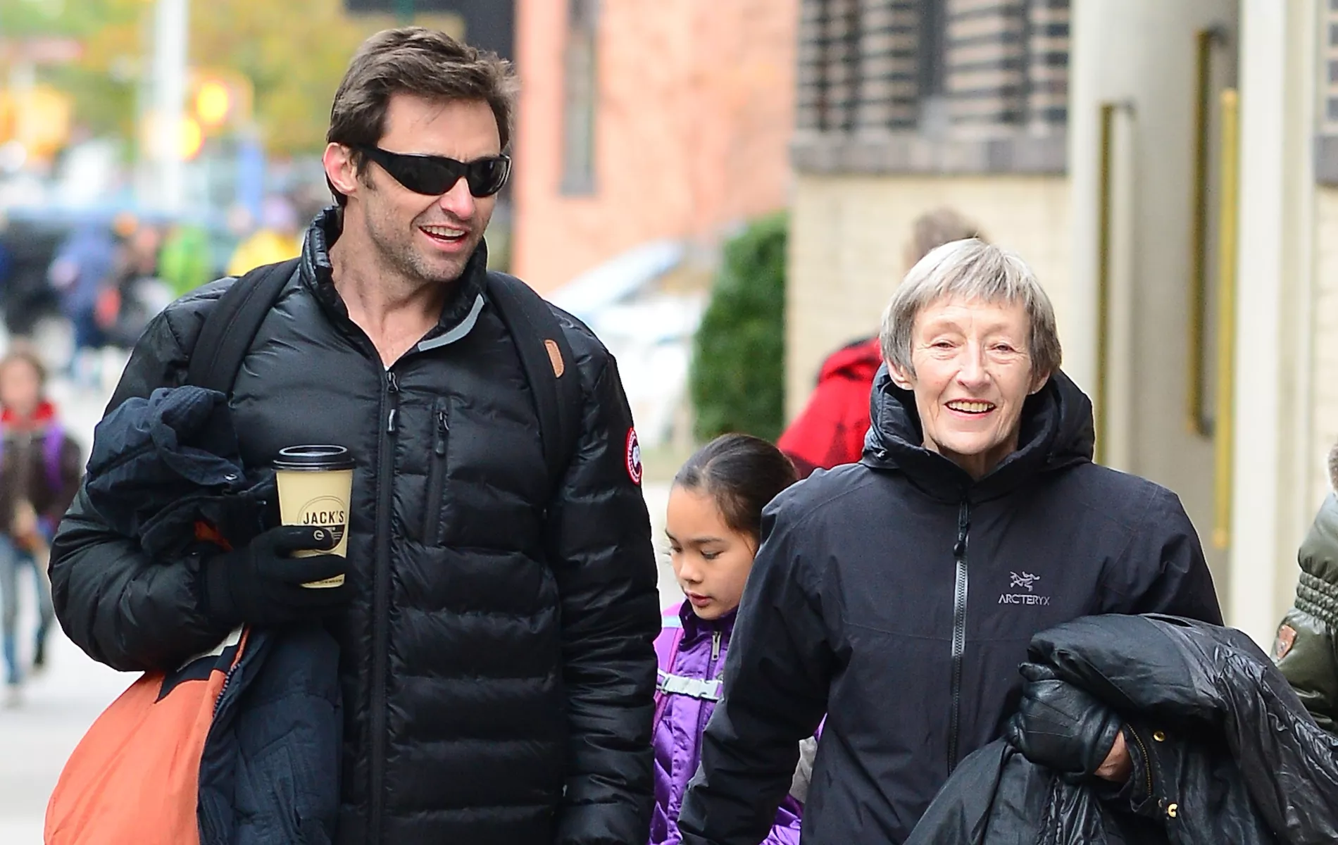 Hugh Jackman With his mother