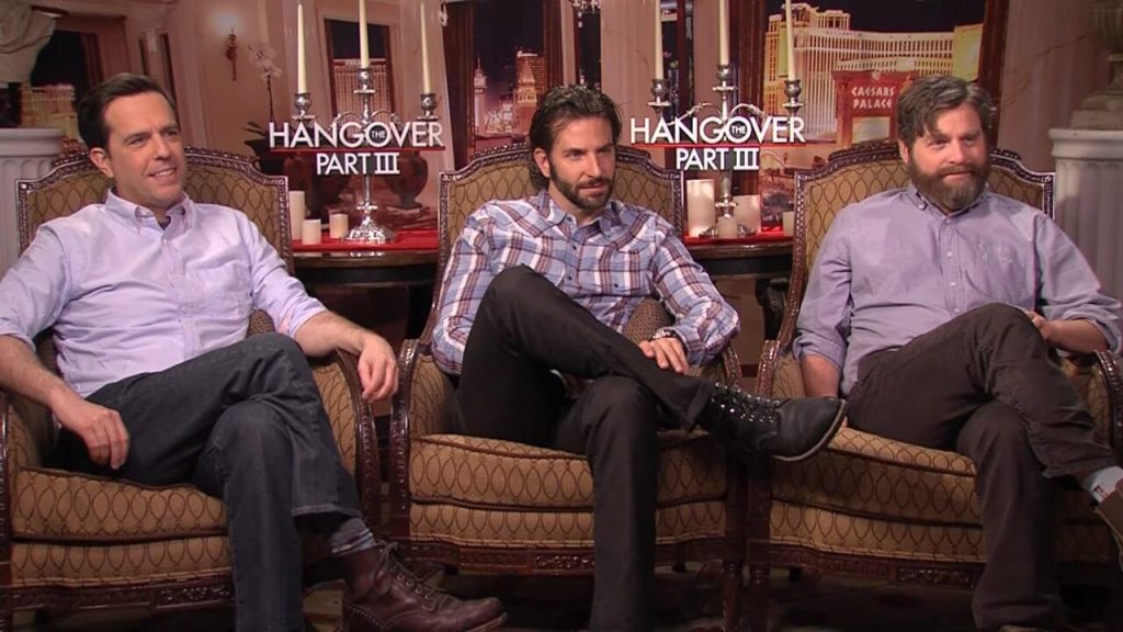 Bradley Cooper, Ed Helms and Zach Galifianakis