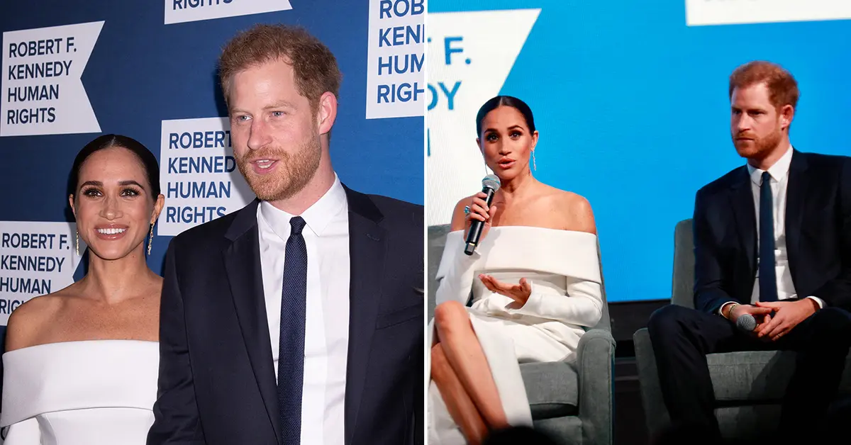 Prince Harry and Meghan Markle at the charity event