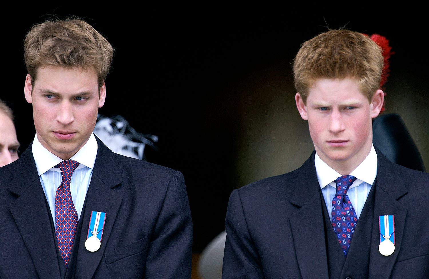 Prince Harry and Prince William as teenagers