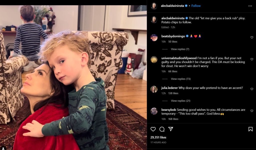 Alec Baldwin's Instagram Post