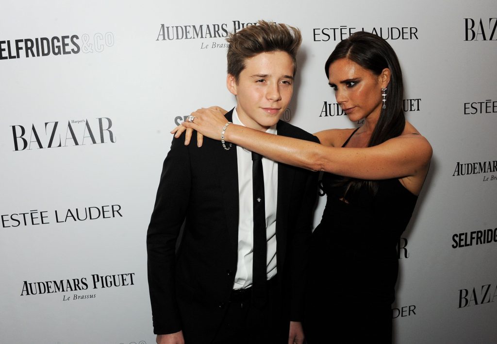 Brooklyn Beckham and his mother Victoria Beckham