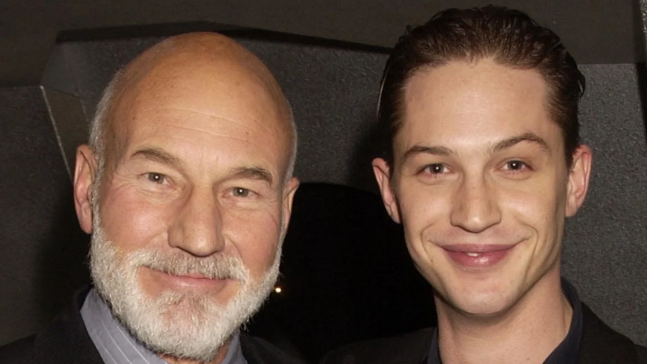 Patrick Stewart called Tom Hardy an "extraordinary actor"
