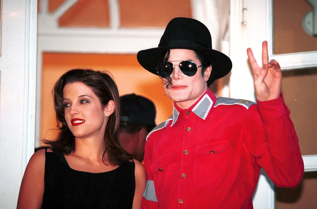 Lisa Marie Presley with Michael Jackson