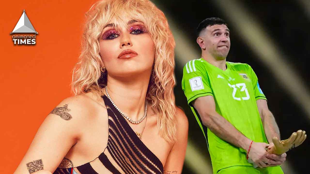 Miley Cyrus Shocks Everyone, Copies Argentine Goalkeeper Emiliano Martinez’s Vulgar World Cup Pose