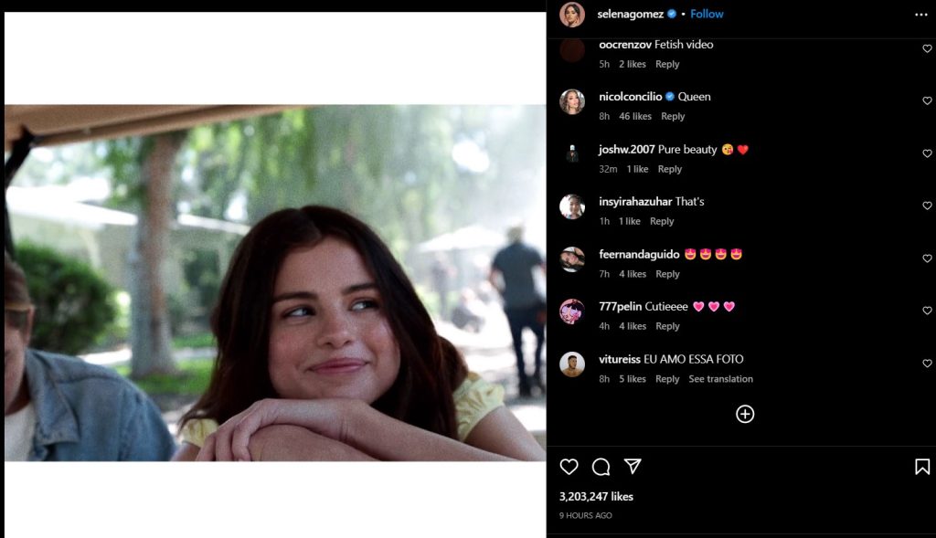 Selena Gomez shares her mood on Instagram