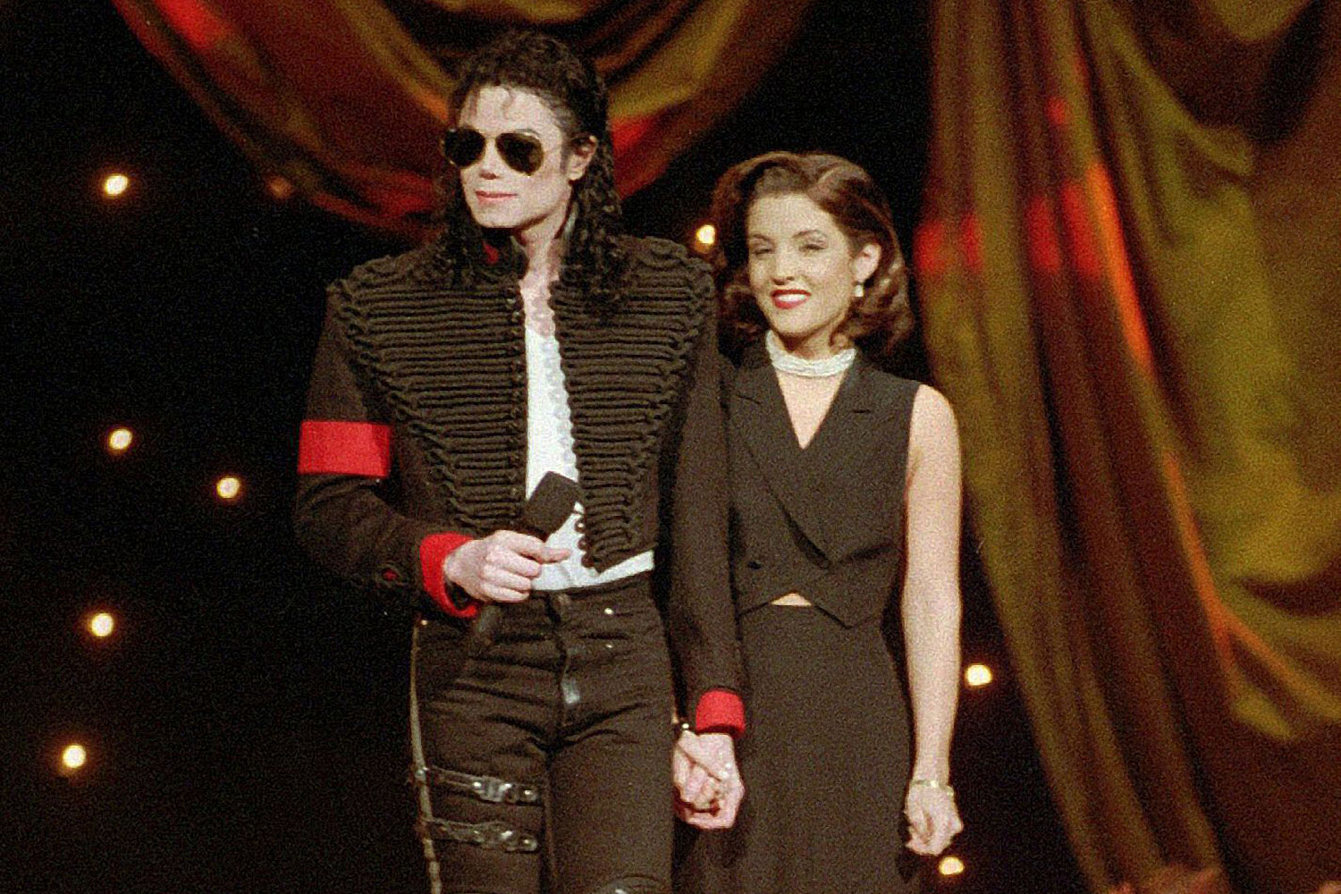 Lisa Marie with Michael Jackson at the 1994 MTV Video Music Awards