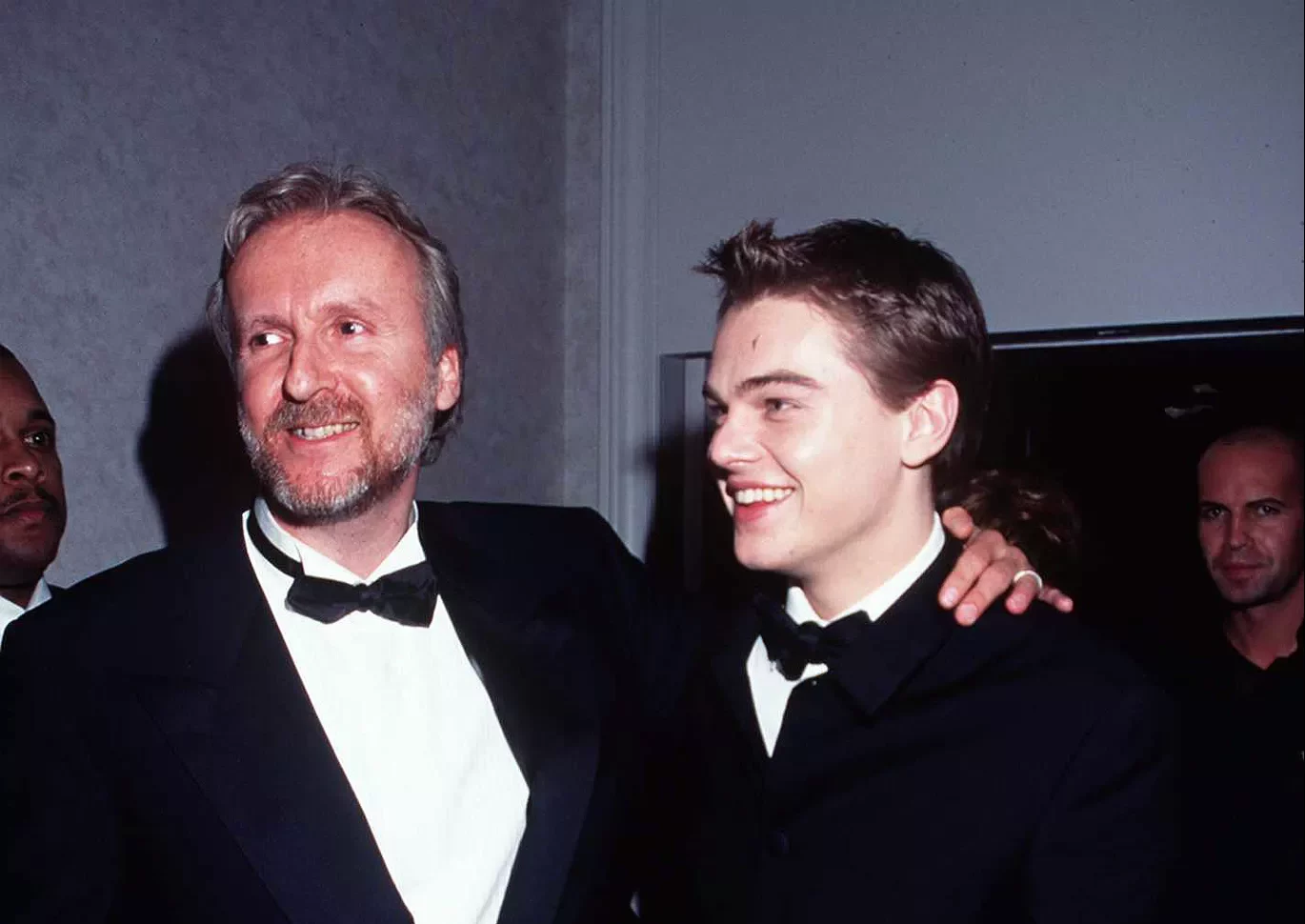 Leonardo DiCaprio and James Cameron