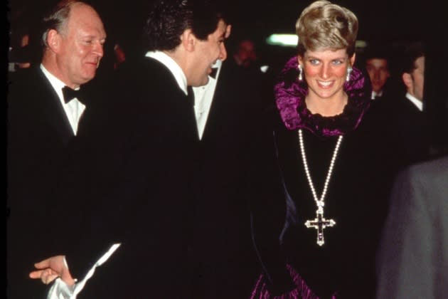 Princess Diana wore the amethyst and diamond cross necklace