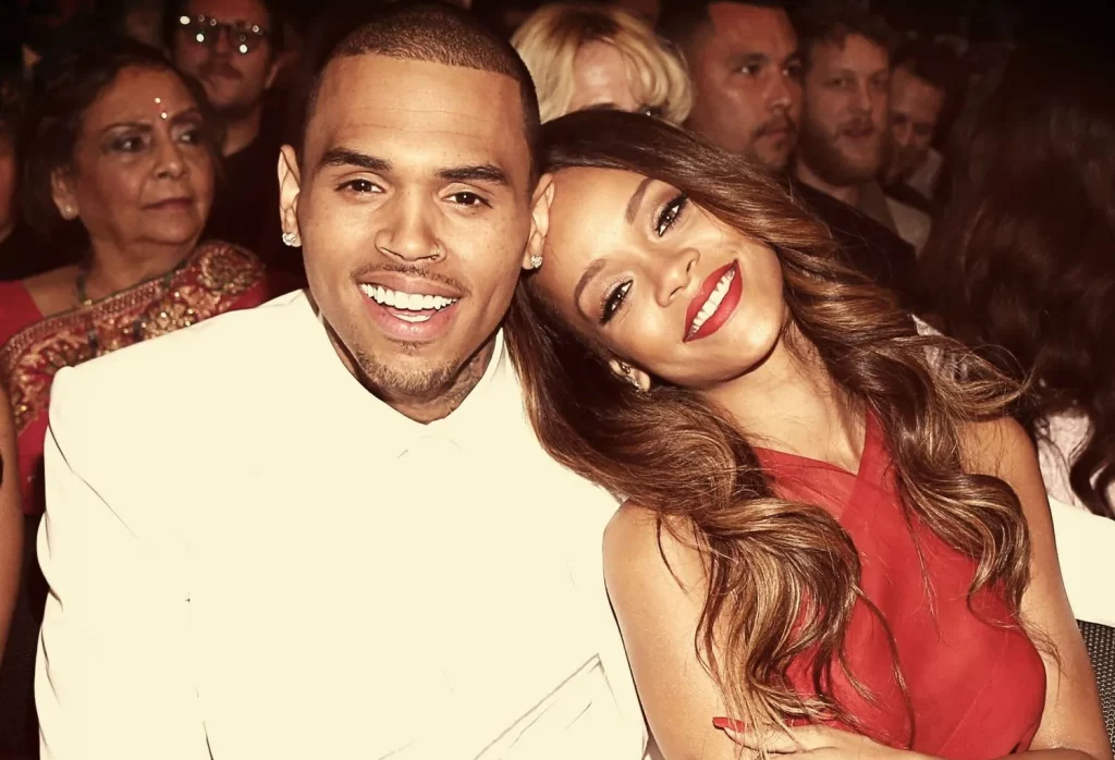 Chris Brown with Rihanna