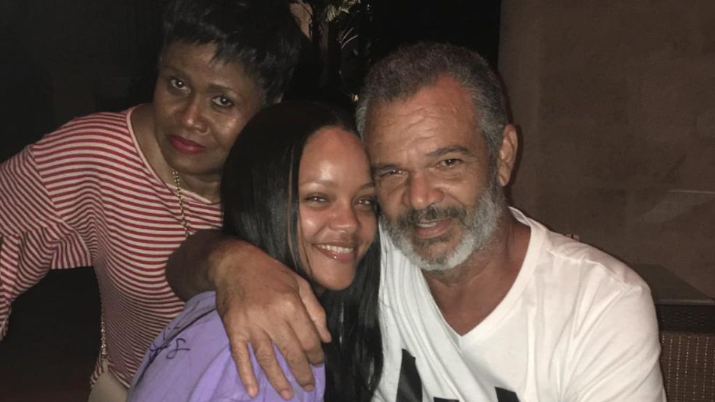 Rihanna with her father, Ronald Fenty