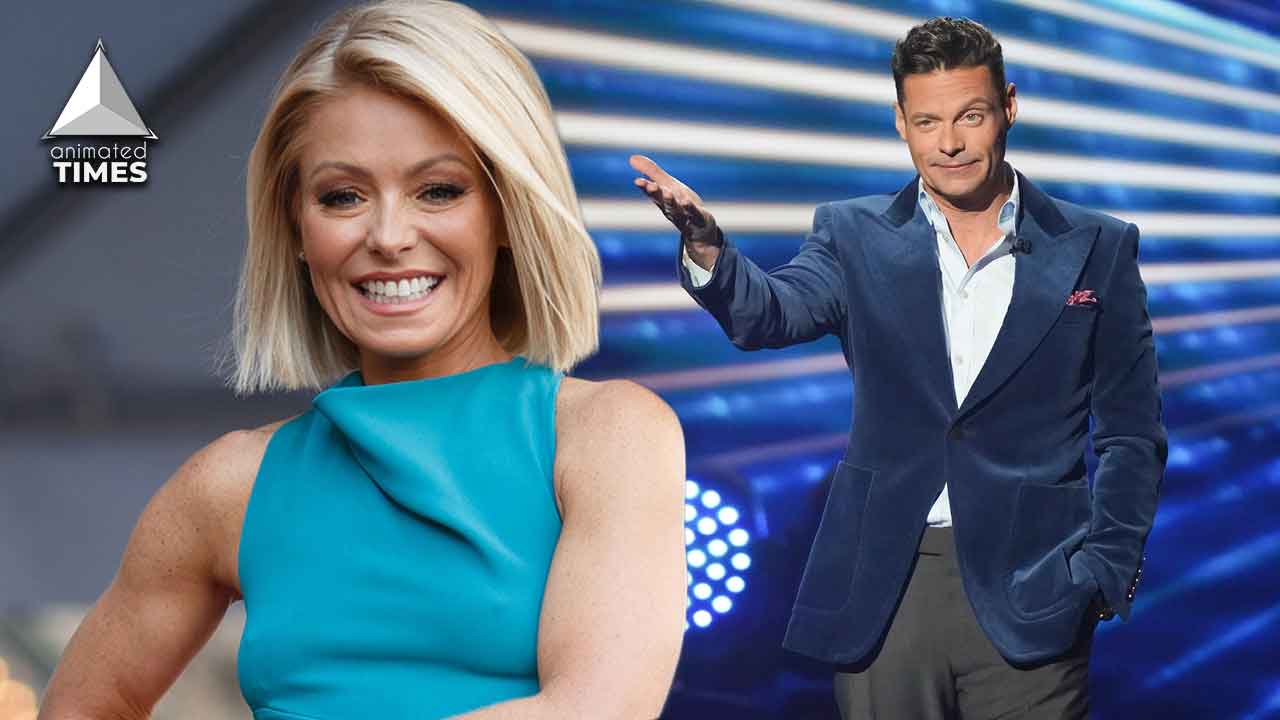 Kelly Ripa’s Wardrobe Malfunction Makes ‘Live’ Co-Host Ryan Seacrest Super Uncomfortable as She Awkwardly Wiggles Her Tushy in Front of Him