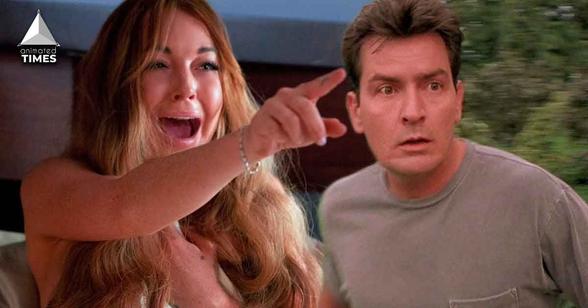 Lindsay Lohan Was Reportedly So Scared of Kissing 'Scary Movie' Co-Star Charlie Sheen She Made Him Sign a Contract Confirming He Didn't Have Cold Sores