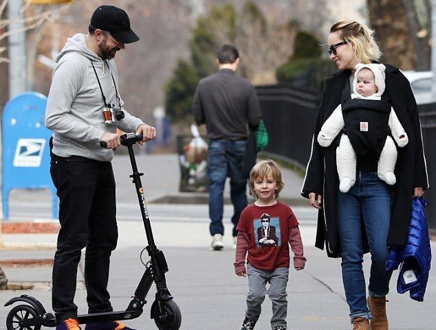Olivia Wilde with her kids and ex-husband