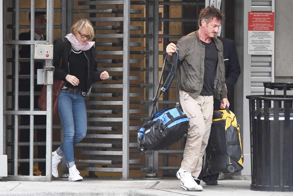 Robin Wright with ex-husband Sean Penn