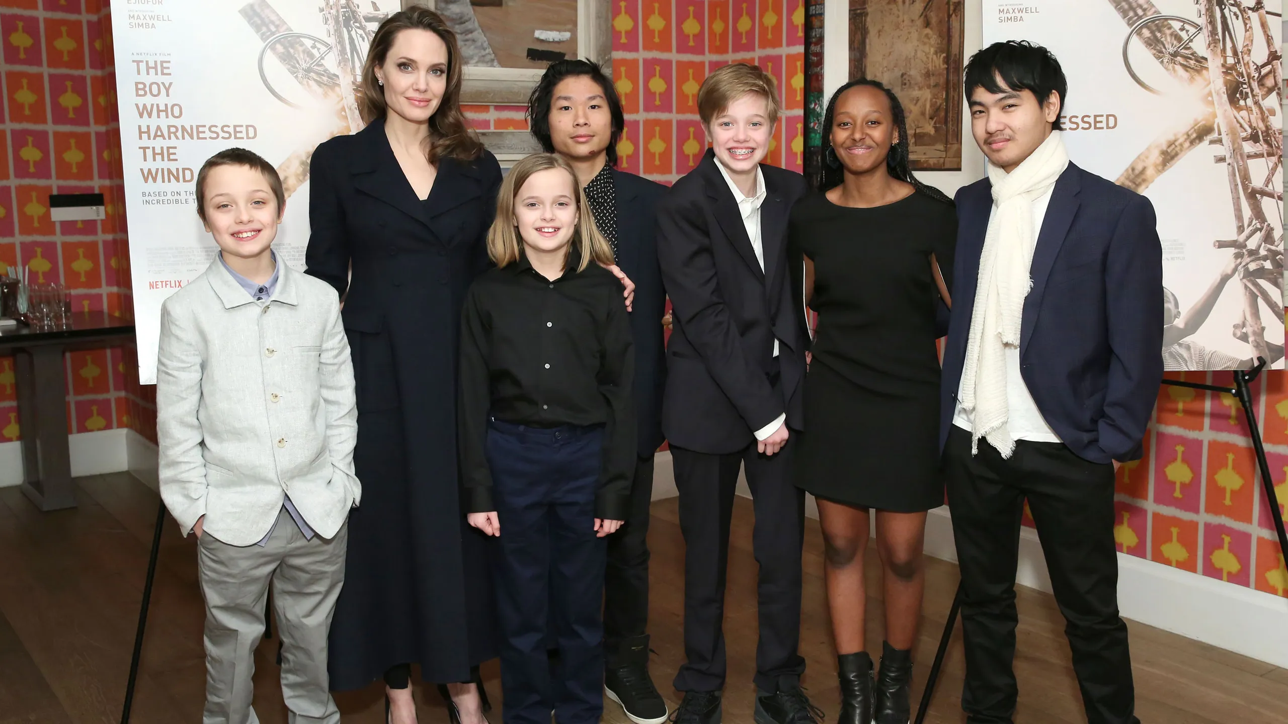 Angelina Jolie with her Kids'