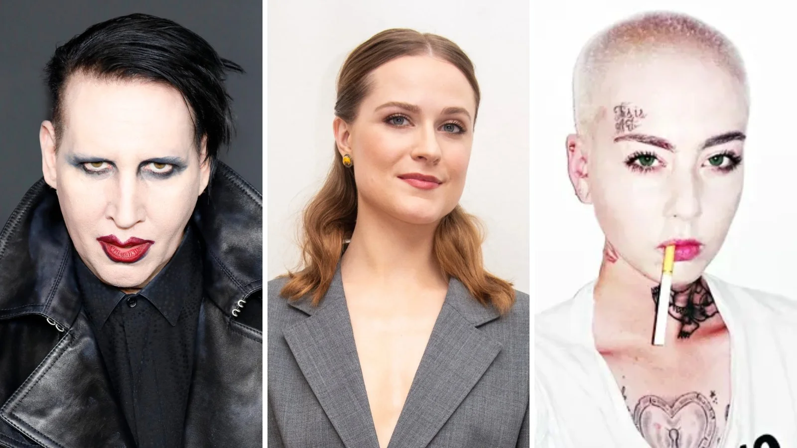 Marilyn Manson, Evan Rachel Wood, and Illma Gore