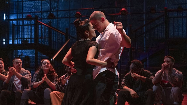 Channing Tatum and Salma Hayek Pinault in Magic Mike's Last Dance