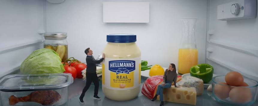 Hellman's mayo commercial for the Super Bowl featuring Brie Larson, Hamm and Pete Davidson