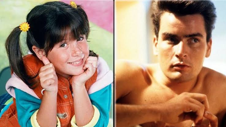Charlie Sheen accused of being a predator for taking a young Soleil Moon Frye's virginity Kid 90