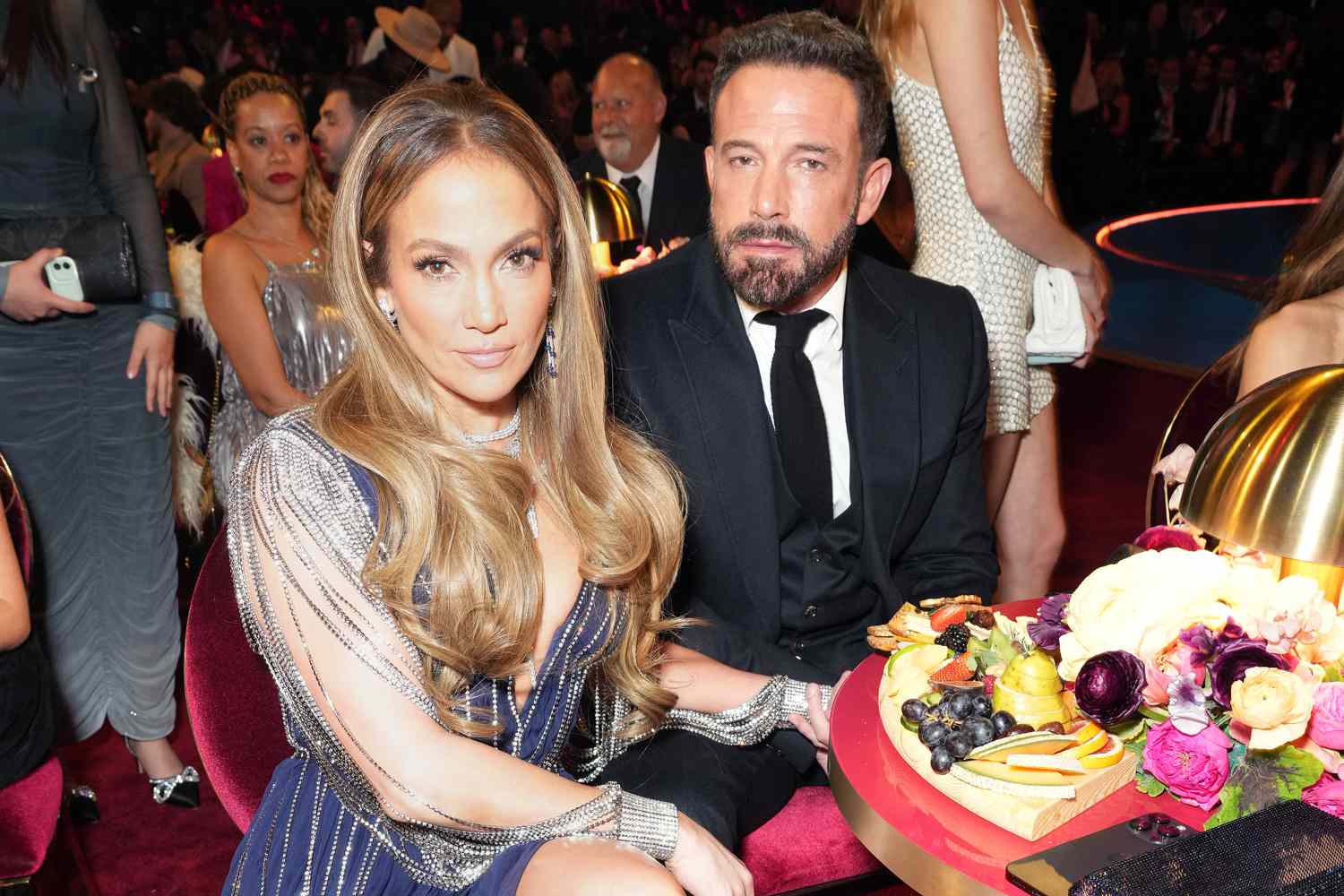 Jennifer Lopez and Ben Affleck at the Grammys 2023