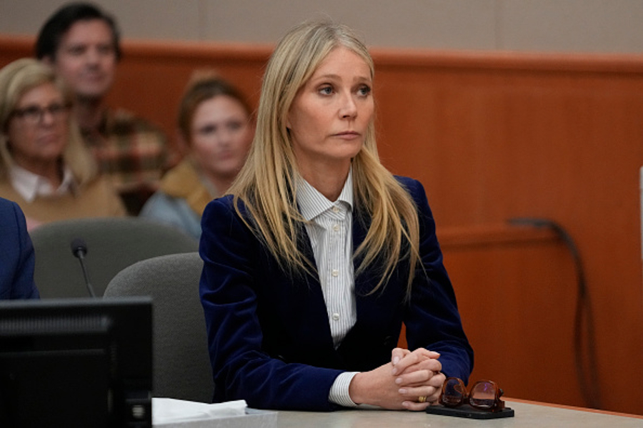 Actor Gwyneth Paltrow in the court