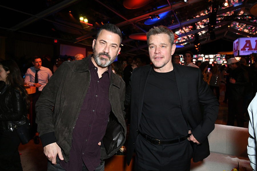 Jimmy Kimmel and Matt Damon attend Amazon Studios' World Premiere Of AIR after party.