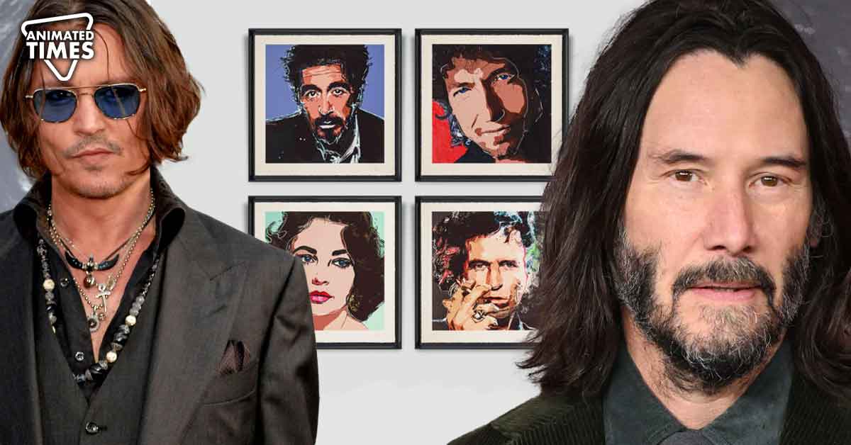 After Helping Heath Ledger’s Daughter, Johnny Depp Paints Late Actor and Keanu Reeves’ Best Friend River Phoenix Portraits to be Sold for $21000