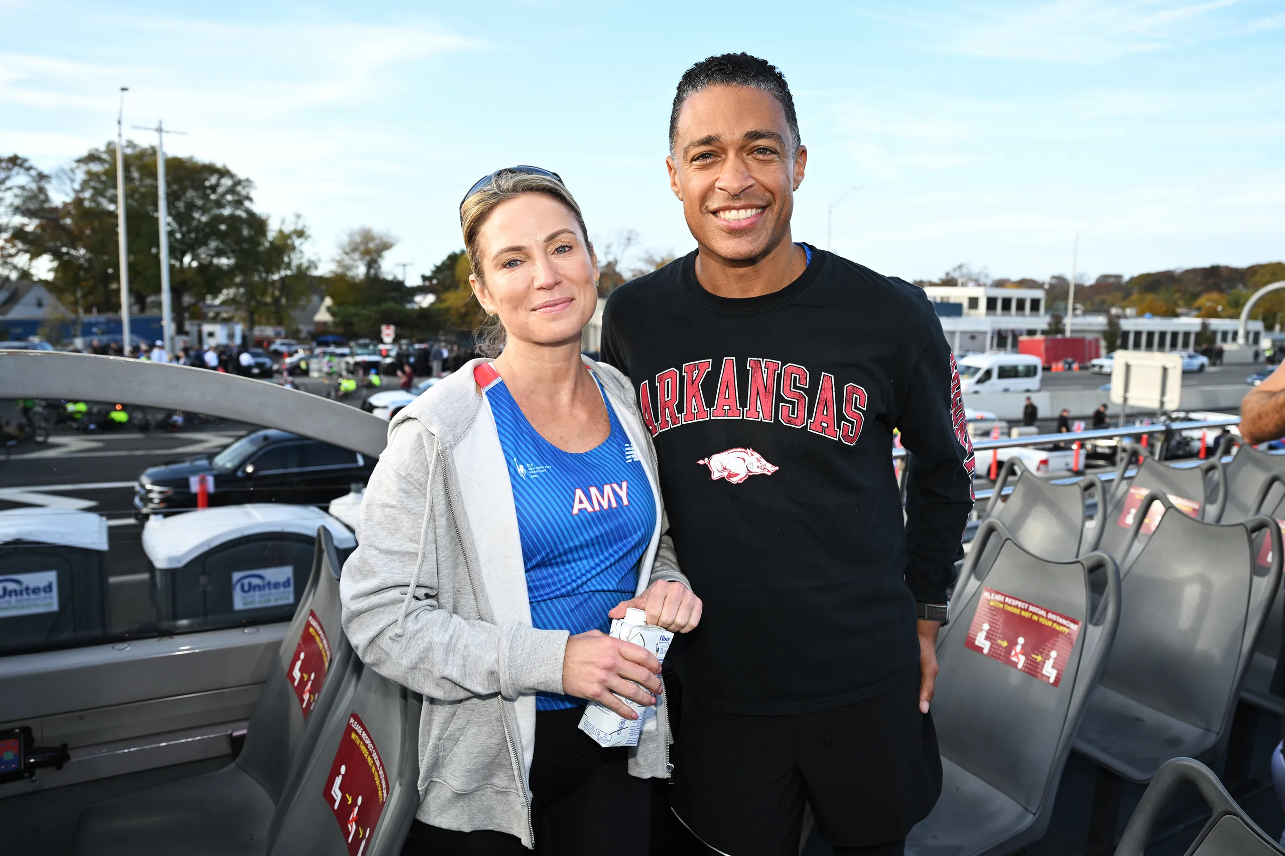 Amy Robach With T.J. Holmes