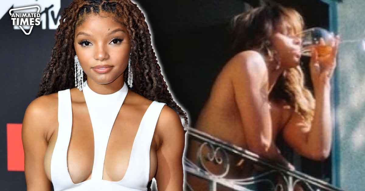 The Little Mermaid Star Halle Bailey Reacts to Naked Halle Berry Drinking Wine on her Balcony