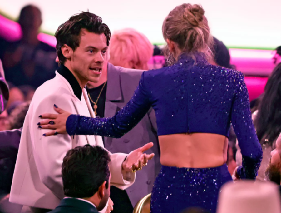 Harry Styles and Taylor Swift at the 2023 Grammy Awards