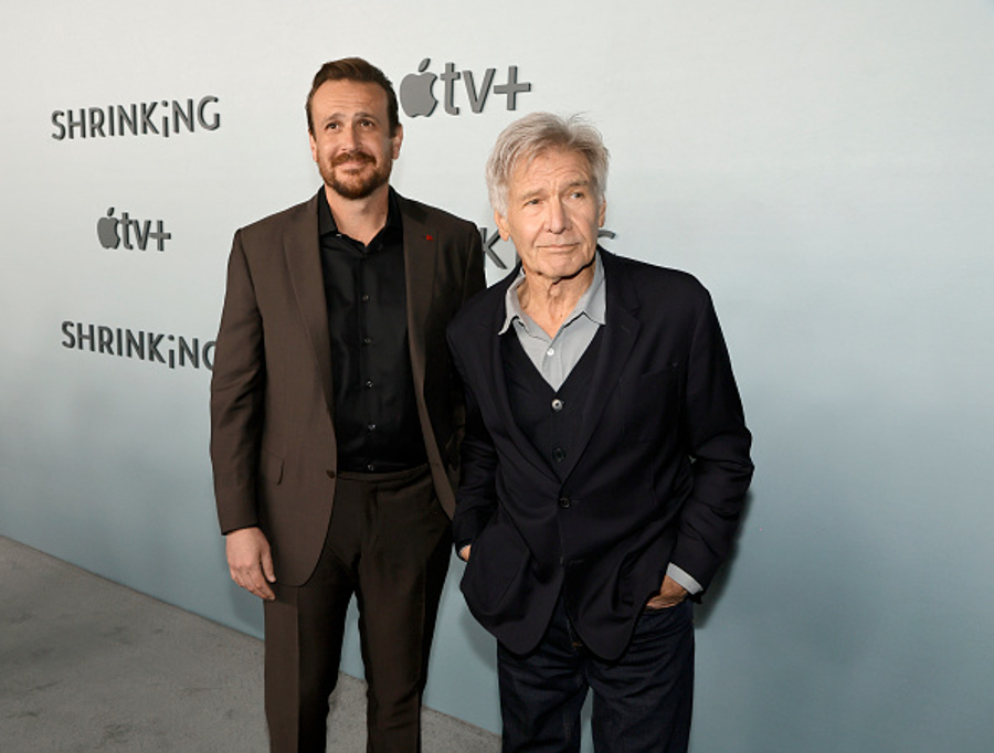 Jason Segel and Harrison Ford